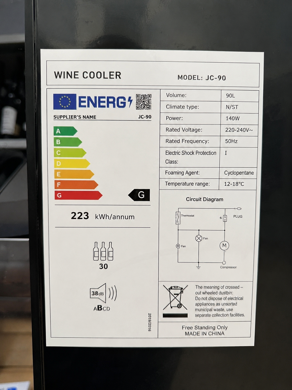 Cave à Vin 30 Bouteilles | Maison Vinéra